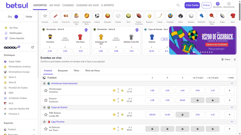 Análise do Betsul Casino e Bônus de Fichas Grátis